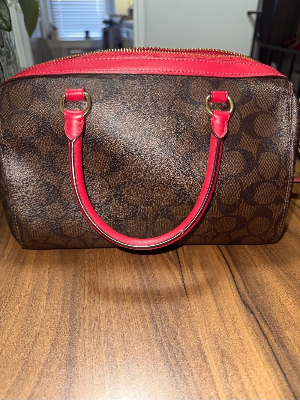 Coach Rowan Satchel signature canvas